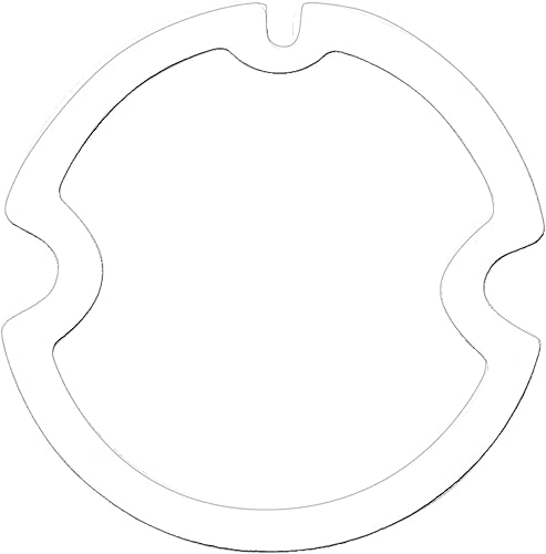 United Pacific C6451 Junta de lente de luz trasera, material de espuma blanca para Chevy Impala 1964, goma esponja blanca, troquelada, tamaño OE -