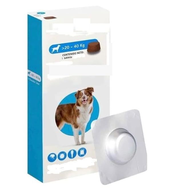 Bravo Vecto - Pastilla masticable para perros grandes, 20-40 kg, tableta individual