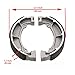 Foreverun Motor Front and Rear Brake Shoes replacement for Kawasaki KLF 220 Bayou 1988 1989 1990 1991 1992 1993 1994 1995 1996 1997 1998 1999 2000 2001 2002