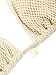 seamoly Womens Bikini Sets Halter Neck Fishnet Shell Two Piece Swimsuit Sexy High Cut Cheeky Triangle Bathing Suit Beige XS