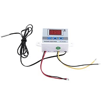 XH-W3001 Digital Temperature Controller Module (4 Pack) - Programmable Thermostat Switch With Waterproof Probe, -50°C To 110°C