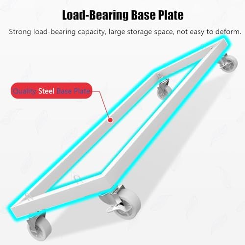 Store Display Rack Wall Mounted Storage Rack Supermarket Convenience Store,Large 4-5 Layer Supermarket Vegetable & Fruit Cart, Mobile Candy Display Rack, Carbon Steel Snack Organizer with Wh