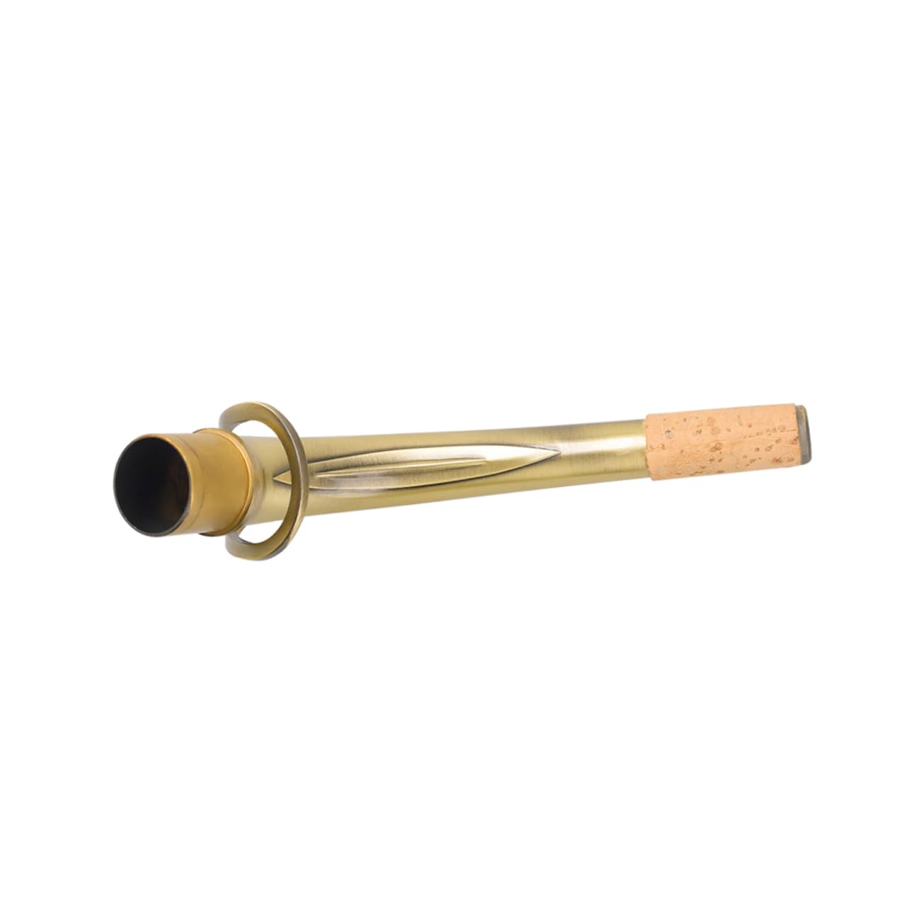 ibasenice Collo Sax Bend Ottone Per Sassofono Accessorio Isolante Finitura Antica Verde Design Raffinato e Naturale Resistente All e Al Calore