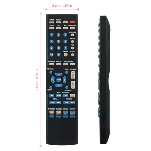RC-R0919 RCR0919 Replacement Remote Control Compatible for Kenwood Receiver A70168115 VR-309 VR-2090 RC R0919 A/V Receiver Audio Video Stereo System