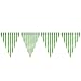 Price comparison product image Unique Party 10214 - 12ft Lime Green Striped Bunting Flags
