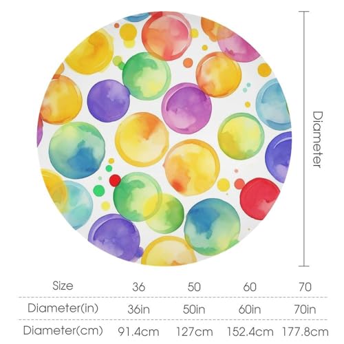 Nappe ronde imperméable 152x152 cm lavable en machine pour mariage
