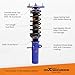 maXpeedingrods Coilovers for Toyota Corolla E90 1987-1992, E100 1991–1998, E110 1995-2002, AE92 1987-1991, AE101 1992-1998, Height Adjustable Suspension Struts, Preset Damping Lowering Kit Blue