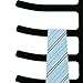 3-Pack Non-Slip Velvet Tie Hanger Organizer Rack by Home Basics | 360° Rotatable Hook | Holds 12 Ties Each | Versatile for Belts and Scarves | Slim Design