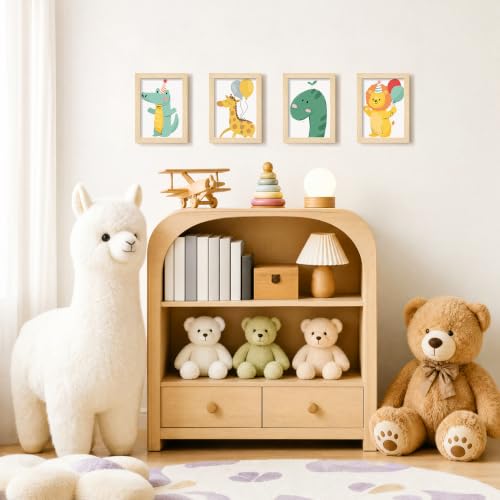 Image of 5x7 Picture Frame Set of 2, Solid Wood Frames, Natural Woodgrain