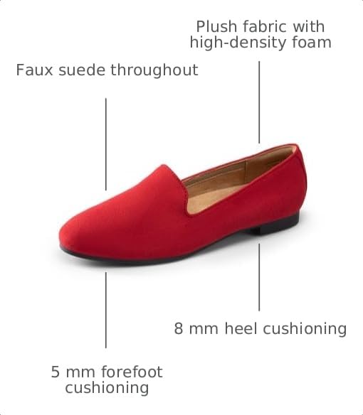 Image of DREAM PAIRS Round Toe Flats for Women Dressy Comfortable, Slip-On Dress Business Casual Office Work Shoes for Women