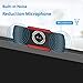 immagine 2Soyerras Webcam per pc con Microfono Stereo/pc Camera con Microfono USB/per Video Chat e Registrazione Compatibile con Windows Mac e Android/Webcam 1080P Full HD