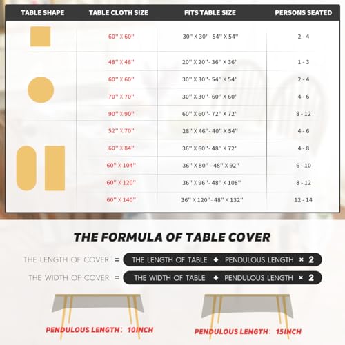 Horaldaily Christmas Tablecloth 60×84 Inch Rectangular, Winter Snowman Trees Red Washable Seasonal Table Cover for Party Picnic Dinner Decor – Image 7