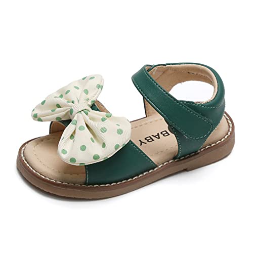 Toddler Girl Sandals Soft Open Toe Sandals for Kids Little Girl Cute Bow Flats Dress Sandals Summer Shoes