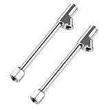 CZC AUTO Inflatable Air Chuck, Straight on Foot Dual Head Truck Tire Chuck, 1/4