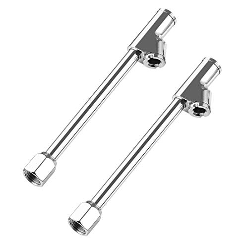 CZC AUTO Inflatable Air Chuck Straight on Foot Dual Head Truck Tire Chuck 1/4