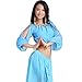ZLTdream Lady's Belly Dance Long Sleeves Chiffon Top Blue
