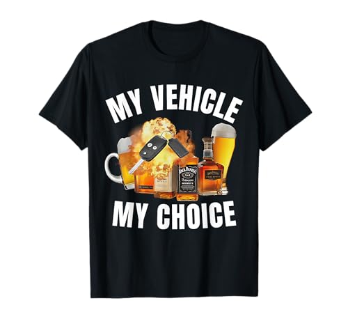 Hilarious Jokes, Memes - My Choice - My Vehicle My Choice - Funny T-Shirt - Black - Small - Short Sleeve - Crew Neck - Modern - Fun - Driving - Car Lovers - Humor Enthusiasts - Adults