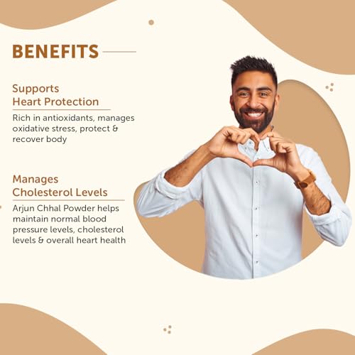 Image of Neuherbs Arjun Chhal Powder - 200g (Pack of 2) | Arjun Bark Powder for Men & Women | Supports Heart Health & Promotes Good Cholesterol | Rich in Antioxidants | 100% Pure & Natural | Herbal Supplement