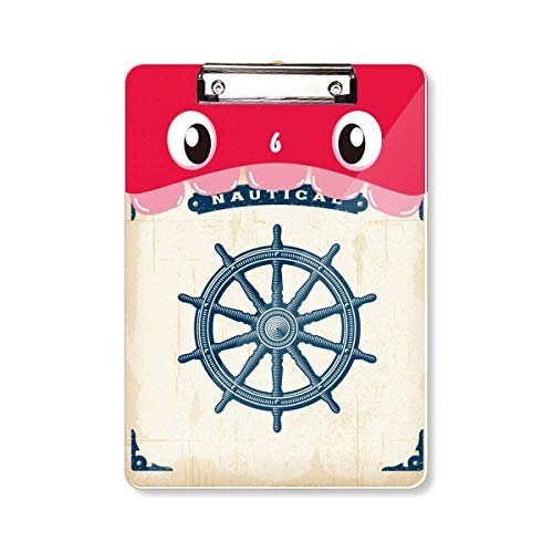 Porte-bloc Exploration Militaire A4 dossier pad avec support plaque armée océan