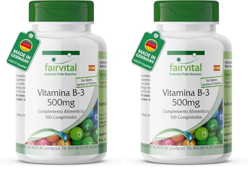 Comprimés vitamine B3 fairvital pour garder la forme au travail au quotidien lot de 2
