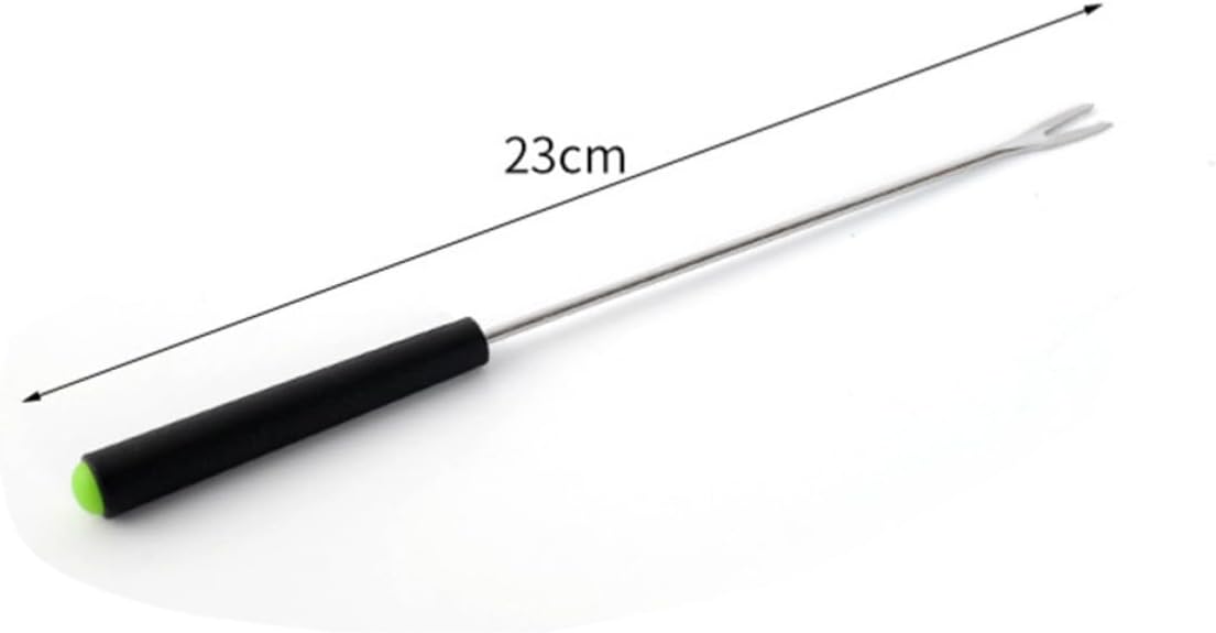 6pcs Stainless Steel Cheese Forks, Two-tine Long Handle Set