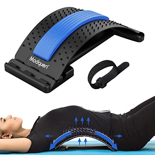 Modquen Back Stretcher For Lower Back Pain Relief, Multi-Level Lumbar Back Pain Relief Device For Herniated Discs, Scoliosis, Sciatic Nerve Pain #TOP1
