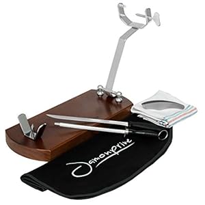 Jamonprive Hamklem Opvouwbare met Antisliprubber + Hammes + Wetstaal + Hamdoek + Keukendoek + Hamtang – Professionele set voor het Snijden van Serrano en Iberische Ham