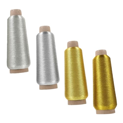 Hilos Metálicos para Bordado 4 Rollos ARTIBETTER miniatura 1