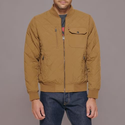 Image of Levi's Men's Levi's Men's Diamond Quilted Bomber Jacket