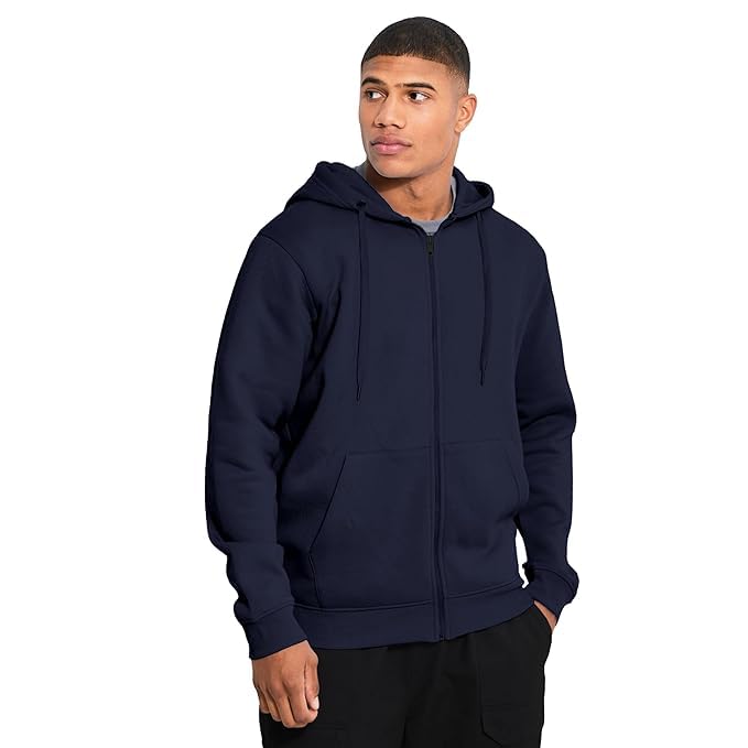 FUNKY MONKEY Clothing Men’s Solid Zipper Hooded Sweatshirt-picture-14