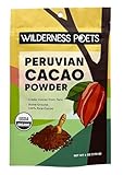 Wilderness Poets, Organic Cacao Powder. Unsweetened, 100% Peruvian Heirloom Cacao (Criollo Variety) - 6oz - 170g