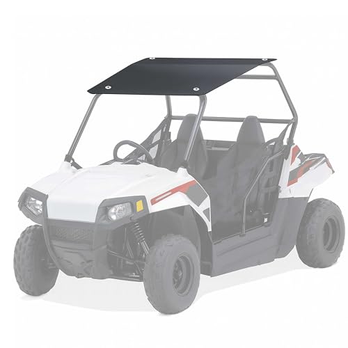 ALMULOO Hard Roof Top Compatible with 2009-2021 Polaris RZR 170, Heavy-Duty ABS Plastic Black Canopy No Drilling Required with Mounting Kit