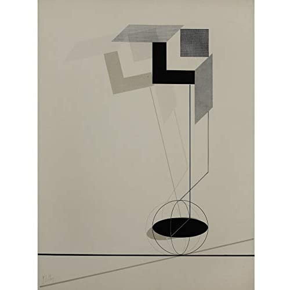 Wee Blue Coo Lazar El Lissitzky Kestnermappe Proun Rob Unframed Art Print Poster Wall Decor 12X16 Inch