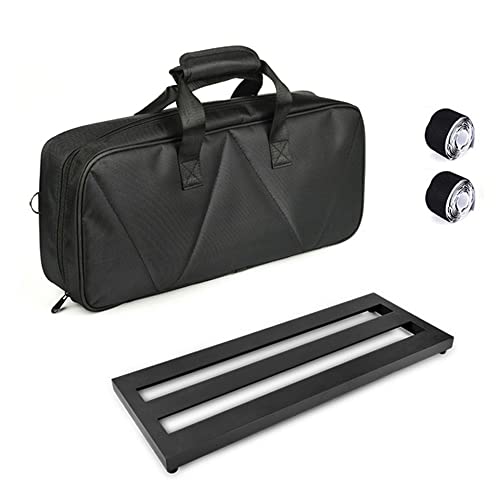 Btuty Pedaliera A Pedale Per Effetto Chitarra In Lega Di Alluminio Di Medie Dimensioni 19,7 × 7,5 Pollici Con Borsa Per Il Trasporto