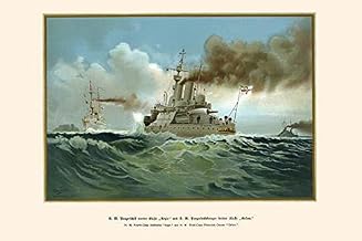 HM 4th Class Battleship Aegir & HM 3rd Class Protected Cruiser Gesion Poster Print by G Arnold (24 x 36)