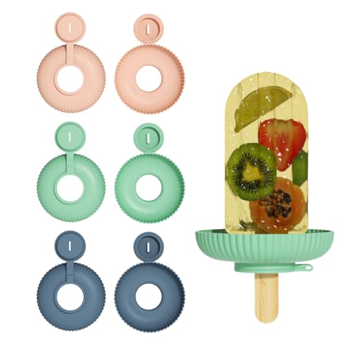 THXFUNAREA 3 Stück Tropffrei Eis am Stiel-Halter für Kinder,Silikon Eis Halter für Kinder Eis am Stiel-Halter Halter Silikon Eishalterung Kinder Popsicle Holder für Kinder Kleinkinder