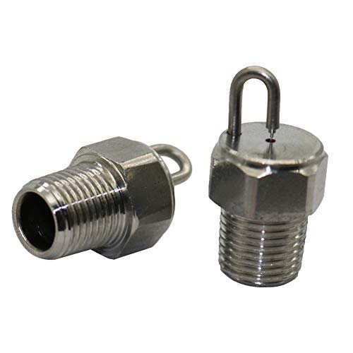 Quick Connect Garden Hose Gardening Ruby Impact Pin Fogging Nozzles Industrial Garden Misting Nozzle Spray Injector Atomization Head 10 Pcs (Color : 0.15mm)