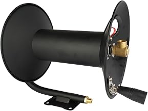 Schlauchtrommel | für Kärcher HD HDS Kränzle Hochdruckreiniger | bis 280 bar | bis zu 50m Länge (siehe Artikelbeschreibung) | M22x1,5 AG x M22x1,5 AG | Hochdruckschlauch Schlauchaufroller