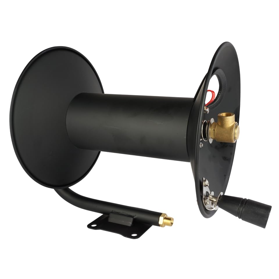 Schlauchtrommel | für Kärcher HD HDS Kränzle Hochdruckreiniger | bis 280 bar | bis zu 50m Länge (siehe Artikelbeschreibung) | M22x1,5 AG x M22x1,5 AG | Hochdruckschlauch Schlauchaufroller