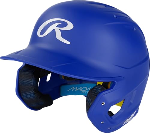 Rawlings | MACH FIT Baseball Batting Helmet | Fits 6 3/8" - 7 5/8" | Royal Blue