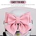 Merdege Bow Helmet Accessory, Removable Helmet Bow for Women, Cute Motorcycle and Electric Vehicle Decoration (Pink)