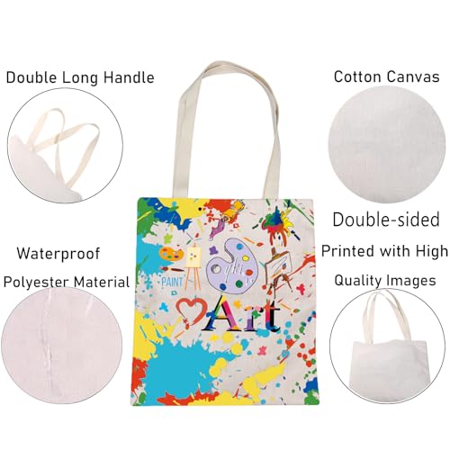 Bolso tote para artistas pintores miniatura 5