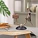 Pure Copper Bird Retro Desktop Kerosene Hand-Carved Lighter, Creative Bird Design, Refillable Adjustable Lighter, Suitable for Collection, Decoration and Gifts for Men and Women(Fuel Not Included)(Bla