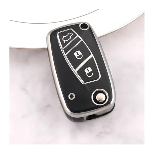 Coque voiture rabatable TPU anti-rayures protège boîtier clé Fiat Ducato
