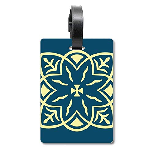 Étiquette pour valise Talavera bleu avec attache sécurisée bagage