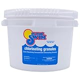 In The Swim Sodium Dichlor Chlorine Shock Granules for Sanitizing Swimming Pools – Fast Dissolving, pH Balanced Sanitizer - 56% Available Chlorine, 99% Sodium-Dichlor – 25 Pound