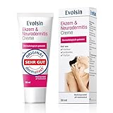 VERGLEICHSIEGER: Evolsin® Ekzem & Neurodermitis Creme I OHNE KORTISON I Auch für Babies & Kleinkinder I Mindert Juckreiz & beruhigt gereizte Haut I Salbe für gereizte, trockene & irritierte Haut