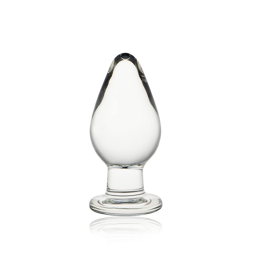 Plug Anale in Vetro Crystal Glass Plug Giocattolo Sessuale 10 * 4 cm Giocattolo Anale Principiante per Donne e Uomini Masturbazione Stimolazione del Punto G Plug Anali Giocattoli Sessuali