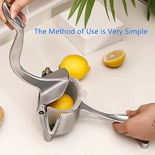 Manual Fruit Juicer, Stainless Steel Alloy Juicer Hand Press Lemon Juicer, Easy Fresh Fruit Juicer - immagine 5