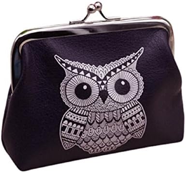 Mikey Store Women Lady Retro Vintage Owl Small Wallet Hasp Purse Clutch Bag